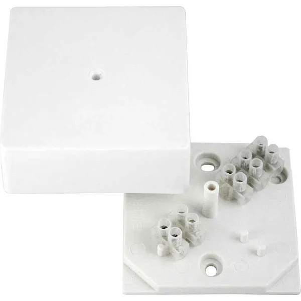 Коробка расп. о/п  75x75x30 с клеммн  HEGEL  КРК2702   белая (60шт/уп)