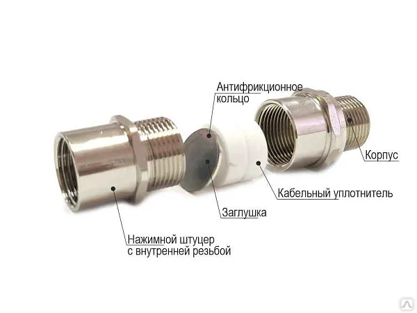 Ех-кабельный ввод ВКВ2ТН-НС-М25-G1/2-14 1Ex db e II Gb X ГОФРОМАТИК 