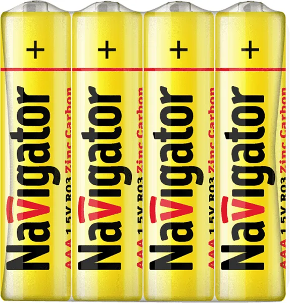 Элемент питания солевой AAA/R03 94 757 NBT-NS-R03-SH4 (уп.4шт) Navigator 94757 