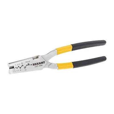 Пресс-клещи для обжима втулочных наконечников 0.5-16кв.мм (HT-16M) Rexant 12-3208 