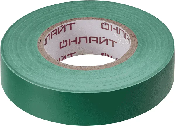 Изолента ПВХ 15мм (рул.20м) 71 680 OIT-B15-20/G зел. ОНЛАЙТ 71680 