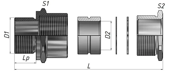 Ex-заглушка ЗРВЛ-G3/4 Ех db e II Gb U ГОФРОМАТИК 