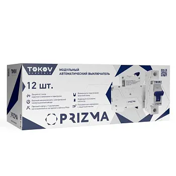 Выключатель автоматический модульный 1п C 16А 4.5кА PRIZMA TOKOV ELECTRIC TKE-PZ45-MCBI-1-16-C 