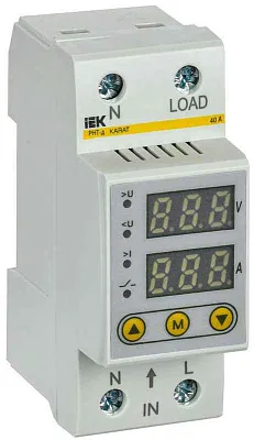 Реле напряжения и тока РНТ-д 1ф 36мм 40А KARAT IEK IVC21-1-40 