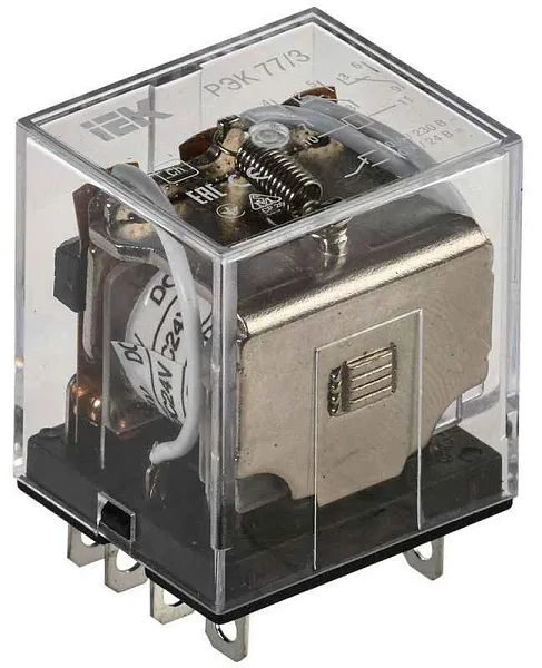 Реле РЭК 77-3 10А 24В DC IEK RRP10-3-10-024D 