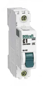 11058DEK Авт. выкл. 1Р 40А х-ка C ВА-101 4,5кА DEKraft
