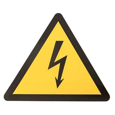 Знак "Молния" 100х100х100мм EKF an-1-01