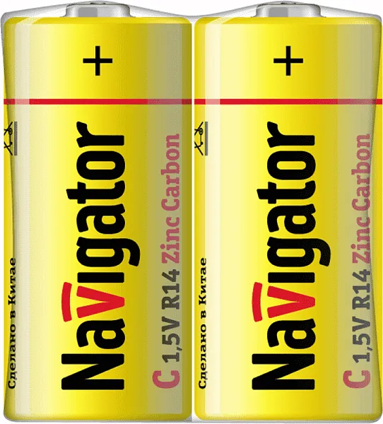 Элемент питания солевой C/R14 94 760 NBT-NS-R14-SH2 (уп.2шт) NAVIGATOR 94760 