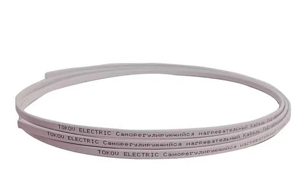 Кабель нагревательный саморег. 16Вт/м без экрана термопласт TOKOV ELECTRIC TKE-SRM-16-2 