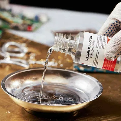 Флюс для пайки "паяльная кислота" 100мл (масленка) REXANT 09-3611 