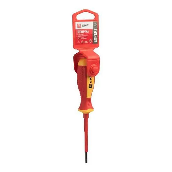 Отвертка SL3х75мм Expert 1000В PROхima EKF sl-3-75-exp-in 