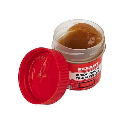 Флюс для пайки паста TR-RM KELLER 20 мл банка Rexant 09-3690 