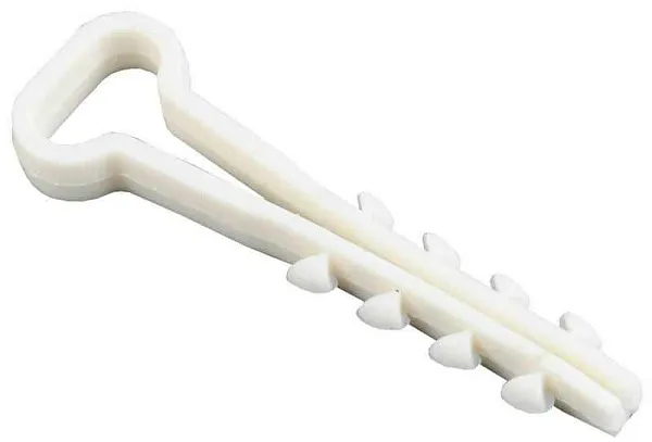 Дюбель-хомут 5х8мм для плоского кабеля нейлон бел. (уп.100шт) IEK UHH35-5-8-100 