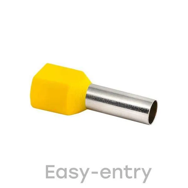 Наконечник штыревой втулочный изол. НШвИ(2) 6.0-14 (уп.50шт) EKF nhvi2-6.0-14 