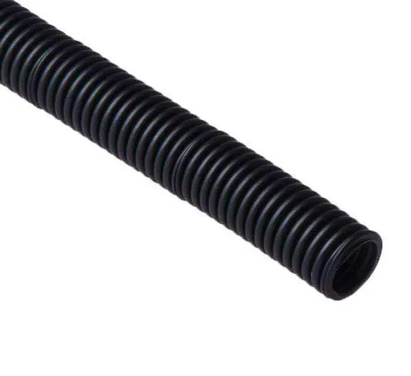 Труба гофрированная ПНД легкая d25мм с протяжкой черн. (уп.20м) Ruvinil 22501(20) 